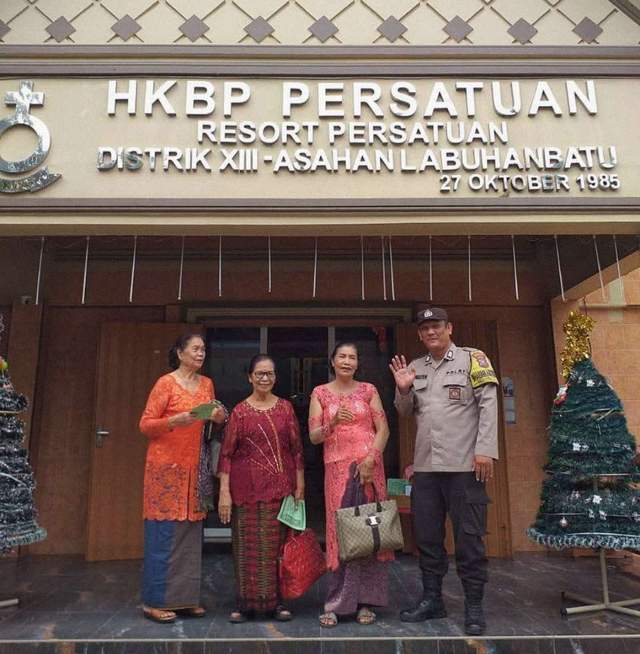 Polres Tanjungbalai Pastikan Ibadah Minggu Gereja Kondusif