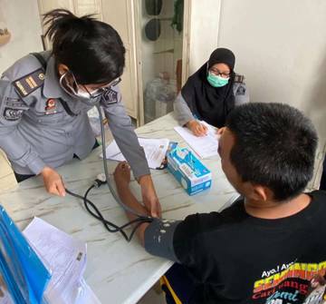 97 Warga Binaan Lapas Tanjungbalai Jalani Pemeriksaan Kesehatan