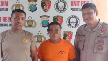 Polsek TBU Tangkap Pelaku Penganiayaan Ibu Kandung