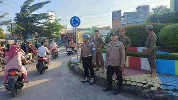 Polisi Tanjungbalai Atur Arus Mudik Jelang Berbuka Puasa 
