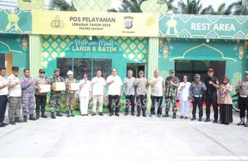 Bupati Asahan Tinjau Pos Pengamanan Lebaran