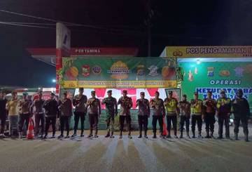 Kapolres Tanjungbalai Kunjungi Pos Pengamanan Lebaran