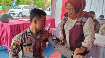 Sie Dokkes Polres Tanjungbalai Periksa Kesehatan Personel 