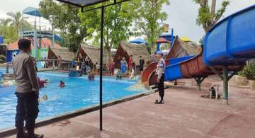 Polres Tanjungbalai Amankan Objek Wisata Waterboom Negoland