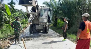 Dandim 0208/Asahan Tinjau Pelaksanaan TMMD di Silo Bonto