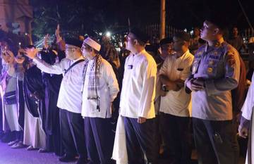 Polres Tanjungbalai Amankan Pelepasan Calhaj Kota Tanjungbalai