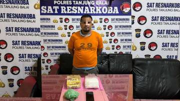 Polres Tanjungbalai Tangkap Bandar Sabu 1.000 Gram