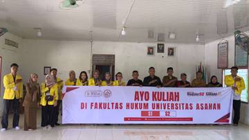 Mahasiswa Fakultas Hukum UNA KKN di Sei Nangka