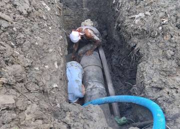 PDAM Tanjungbalai Perbaiki Pipa Air Rusak di Arteri