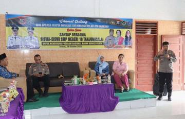 Polres Tanjungbalai Gelar Makan Bergizi Gratis di SMPN 10