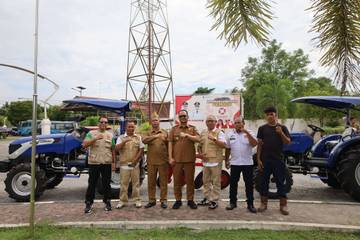 Pemkot Tanjungbalai Terima Bantuan Traktor dari Kementerian Pertanian