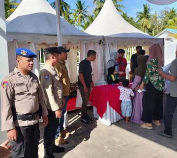 Polsek Teluk Nibung Amankan Pasar Murah Inalum