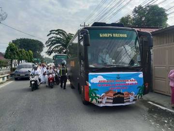 Polisi Kawal Kegiatan Manasik Haji Murid Taman Kanak-kanak