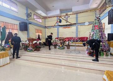 Kapolres Tanjungbalai Pimpin Sterilisasi Sepuluh Gereja