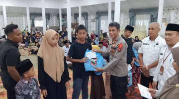 Polres Tanjungbalai Dukung Penyaluran Bansos Sandang 2025