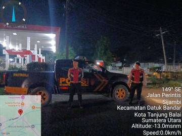 Polres Tanjungbalai Sisir Lokasi Rawan Keamanan
