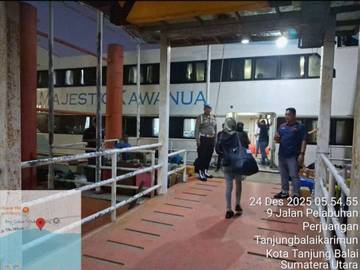Polsek Teluk Nibung Kawal Keberangkatan Kapal Feri