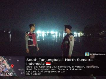 Satsamapta Polres Tanjungbalai Sisir Lokasi Rawan