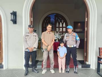 Polres Tanjungbalai Amankan Ibadah Minggu