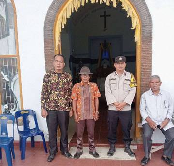 Polres Tanjungbalai Amankan Gereja Gelar Ibadah 