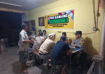 Polsek Sei Tualang Raso Pantau Kesiapsiagaan Pos Ronda