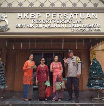 Polres Tanjungbalai Pastikan Ibadah Minggu Gereja Kondusif