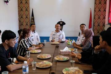 Tingkatkan Kolaborasi Rutan Tanjungpinnag Gelar Coffee Morning