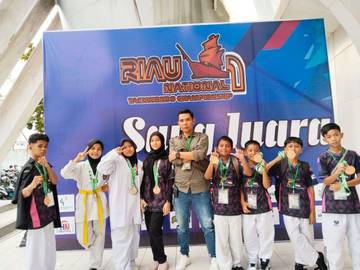 Taekwondo Lingga Raih Prestasi di Kejurnas Riau Championship