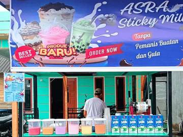 Asra Sticky Milk Kini Hadir di Singkep 