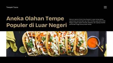 Aneka Olahan Tempe yang Populer di Luar Negeri