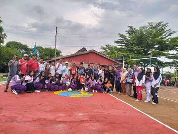 Turnamen Voli Desa Benan Memasuki Perempat final