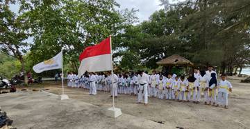 Dua Perguruan Karate di Lingga Gelar Gashuku Bersama