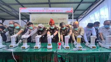 Kejati Kepri Musnahkan Barang Bukti Narkotika di Tanjungpinang
