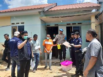  Polres Bintan Gelar Rekonstruksi Kasus Pembunuhan