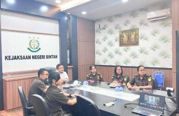 Kejari Bintan Ikuti Sosialisasi Optimalisasi PNBP Perkara Pidum