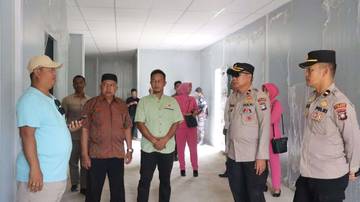 Wakapolres Lingga Tinjau Pembangunan SPPG YKB 
