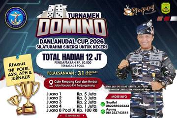 Lanudal Tanjungpinang Gelar Danlanudal Cup Domino 2026