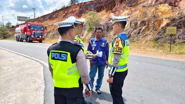 Satlantas Polres Bintan Gelar Razia Keselamatan