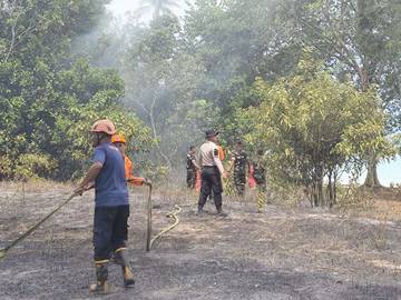 Kebakaran Hutan Pasir Panjang Hanguskan Satu Hektare