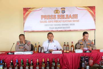  Polda Kaltara Ungkap Empat Kasus selama Operasi Pekat