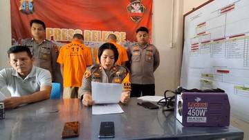 Pelaku Terekam CCTV mengambil Mesin Las dan Motor