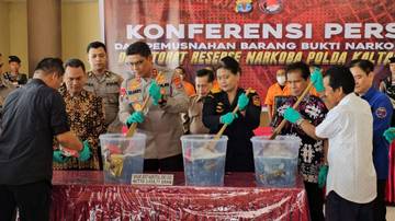 78.774 Jiwa Nyaris Terjerumus, 3,9 Kg Sabu Dimusnahkan