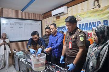 42,82 gram Sabu Dimusnahkan Satreskoba