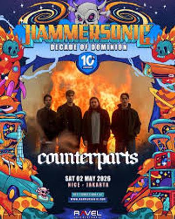 Hammersonic Fest Umumkan Counterparts Sebagai Line Up