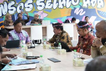 Wagub Audiensi Kemensos RI, Bahas Pembangunan Sekolah Rakyat