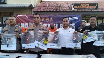 Satreskrim Tangkap Empat Pelaku Penggelapan Belasan Mobil Rental