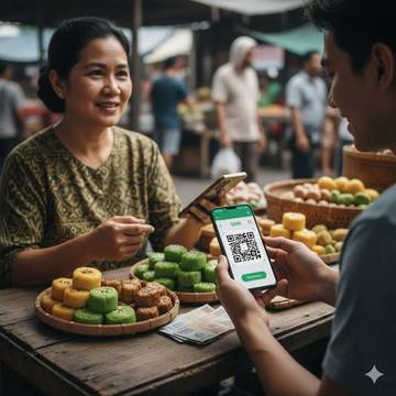 Satu Kode QRIS Satukan Senyum Pedagang Dan Pembeli