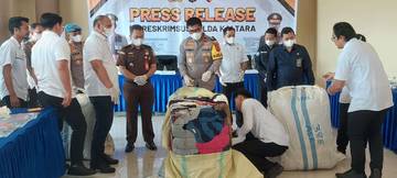 Polda Kaltara Gagalkan Penyelundupan 55 Ballpress Asal Malaysia 