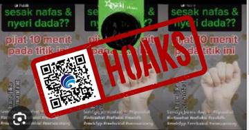 (HOAKS) Pijit Tangan saat Sesak Nafas