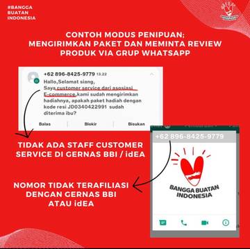 Kenali Modus Penipuan Mengatasnamakan idEA dan GERNAS BBI